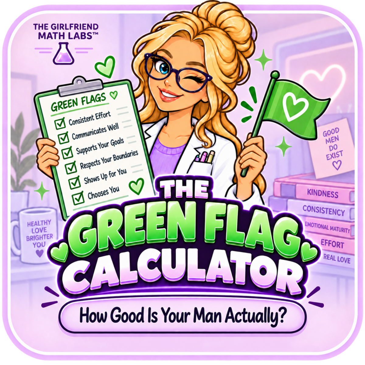 The Green Flag Calculator — How Good Is Your Man Actually?
