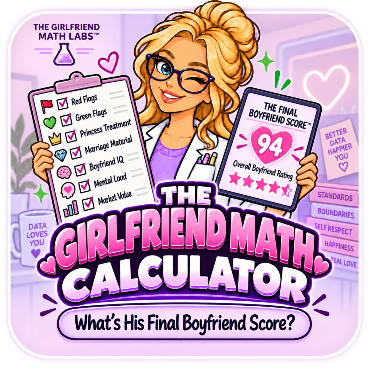 The Girlfriend Math Calculator — The Final Boyfriend Score